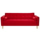 thumbnail image 1 of Sofa Retro 3cg Felpa 05 Rojo, 1 of 6