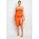 thumbnail image 1 of Vestido Tubo con Volantes y Abertura, 1 of 5