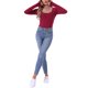 thumbnail image 2 of INSPIRE CHIC Camisetas térmicas para mujer Capa base de manga larga Ropa interior Otoño Invierno Pijamas Tops Camiseta básica XL Rojo, 2 of 6