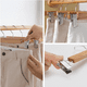 thumbnail image 3 of Pack 10 Colgador De Ropa De Madera Pinzas Gancho Ajustables, 3 of 5