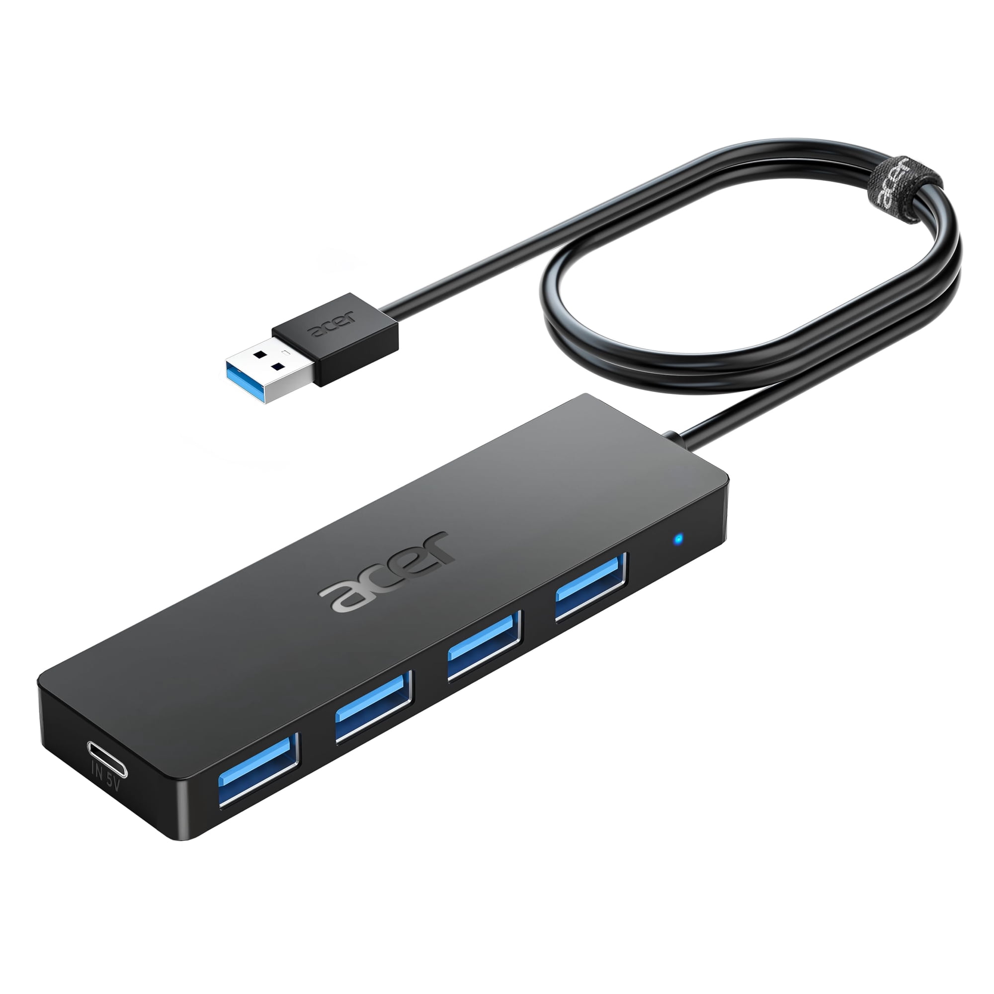 Hub Usb Acer De 4 Puertos Usb 3.0 Con Puerto De Alimentación Tipo C Para Portátil