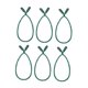 thumbnail image 3 of 6 Piezas De Guirnaldas Navide?as Para Decoración Del Hogar, Lazos Trenzados Para Calcetines, Escaleras, Color Verde, 3 of 5