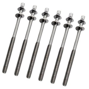 Bothyi - 6 Uds Varillas De Tensión De Tambor M5 Tornillos De Montaje De Lengüeta De Tambor Para Accesorios De Percusión Construir M5X90Mm