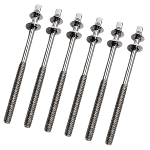 Bothyi - 6 Uds Varillas De Tensión De Tambor M5 Tornillos De Montaje De Lengüeta De Tambor Para Accesorios De Percusión Construir M5X90Mm