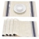 thumbnail image 1 of Juego de 4 manteles individuales resistentes al calor y a las manchas, antideslizantes, lavables, para cocina y comedor, 45 x 30 cm (juego de 6 en azul), 1 of 8