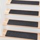 thumbnail image 1 of Peldaños para escaleras MBIGM, 8 x 30 cm, antideslizantes, color negro (paquete de 15), 1 of 8