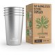 thumbnail image 1 of Vasos Greens Steel de Acero Inoxidable, 4 Unidades, 1 of 3