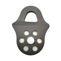 Ioensy - Polea De Cabrestante De 6 Toneladas Para Kayak Industrial Con Cable Sintético O De Acero, Color Negro