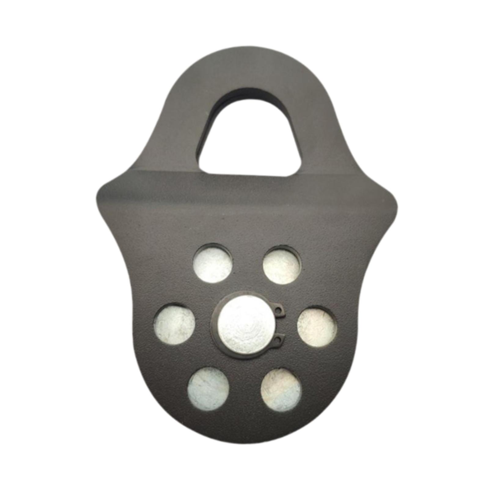 Ioensy - Polea De Cabrestante De 6 Toneladas Para Kayak Industrial Con Cable Sintético O De Acero, Color Negro