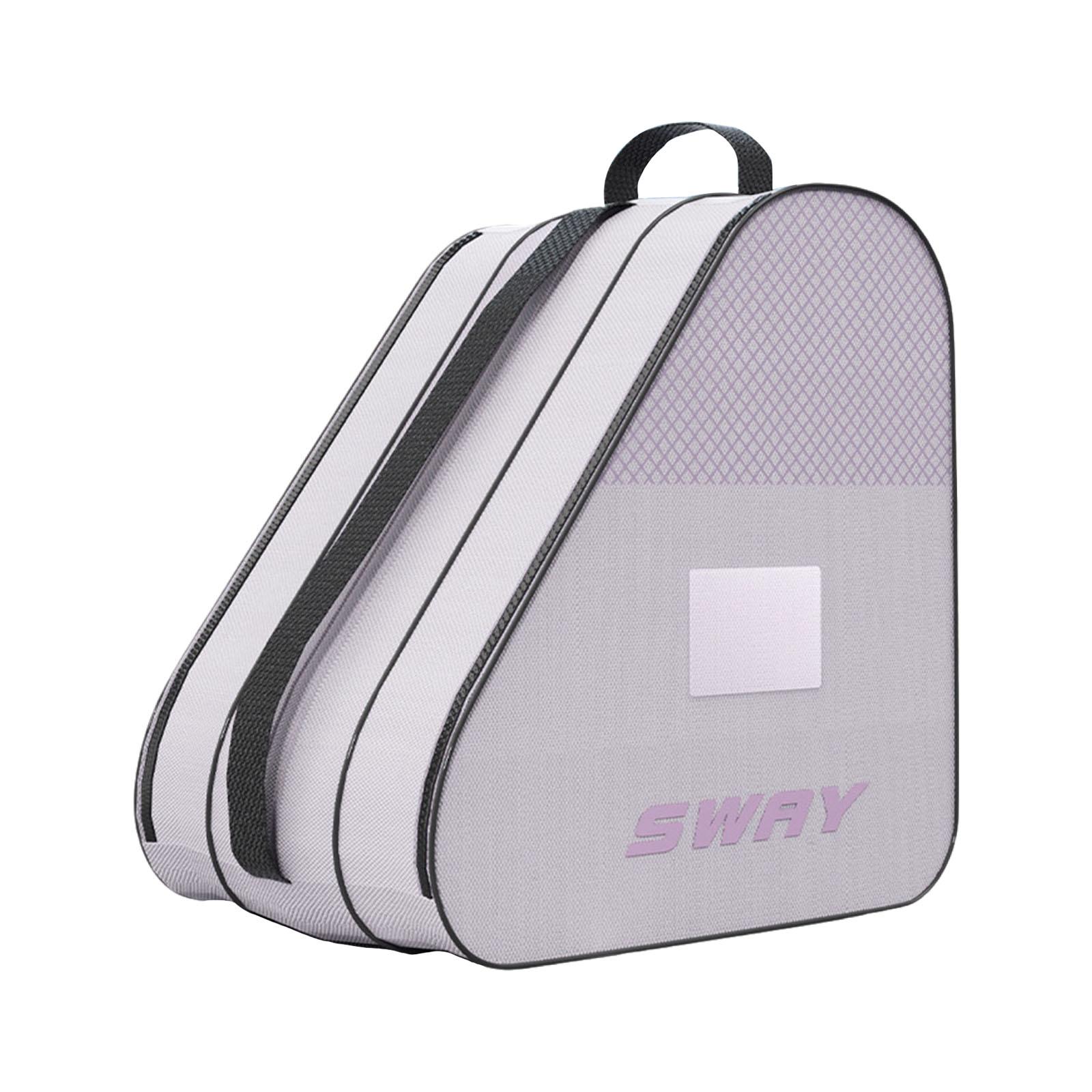 Magideal - Bolsa De Almacenamiento Para Patines De Hielo, Bolsa Para Patines En Línea, Tres Bolsillos, Resistente Al Desgaste, Para Niños, Mujeres Y Hombres, Con Púrpura
