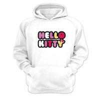 Genérico - Polerón Canguro Gatita Kitty Blanco Talla Xs Unisex