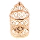 thumbnail image 2 of Portavelas De Luz De Té Con Forma De Jaula De Pájaros De Metal Galvanizado A-Rose Gold, 2 of 5