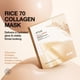thumbnail image 2 of Mascarilla facial ANUA Rice 70 Glow Collagen Overnight, 38 ml (paquete de 4), 2 of 7