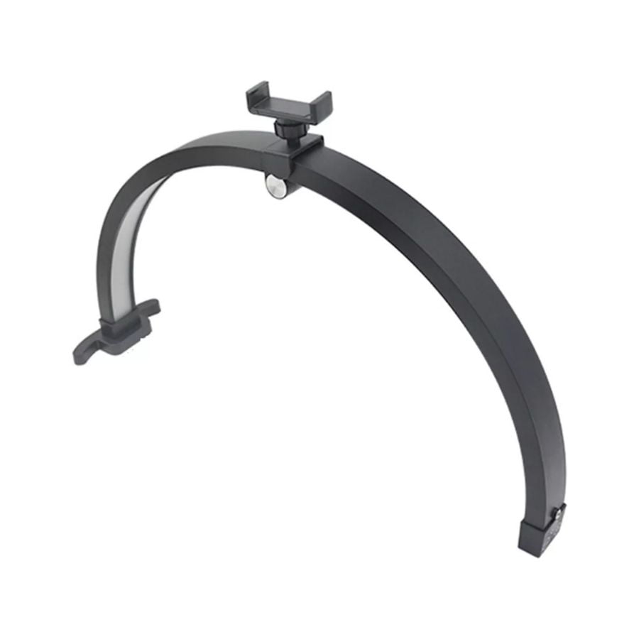 Click Ventas - Lampara De Mesa Led Media Luna Con Soporte Celular Negra