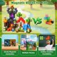 thumbnail image 4 of Juego de 200 Bloques Magnéticos MagniBuild – Cubos de Construcción, 4 of 7