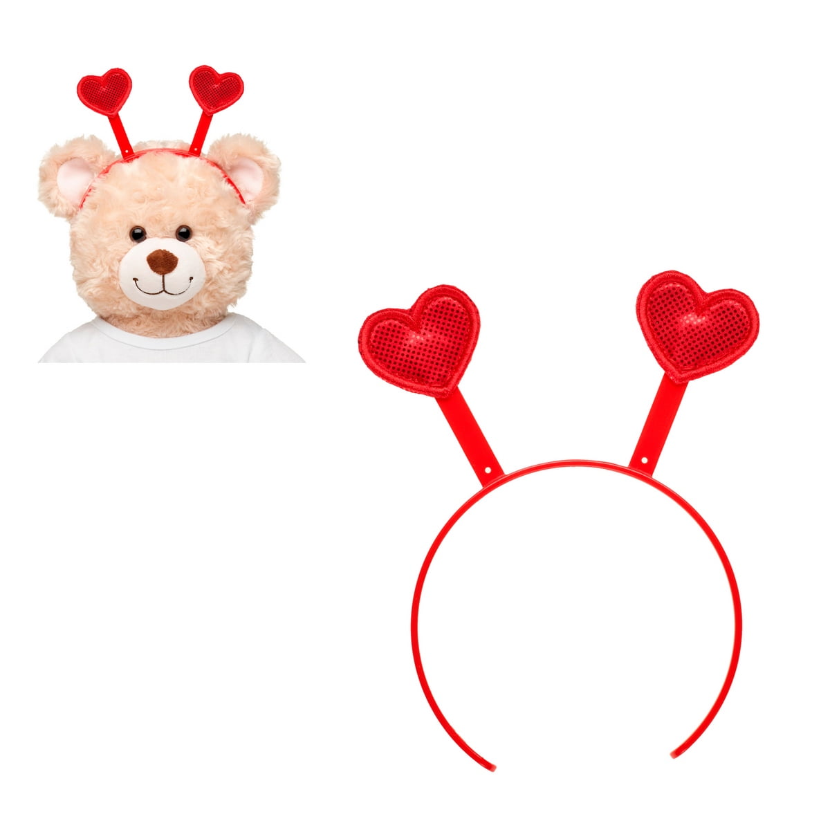 Build A Bear - Cintillo Corazones Rojos Build-a-bear