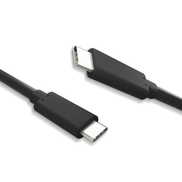 Cable de carga Cablelera USB tipo C a C de 2 m, negro, 60 W, 10 Gbps