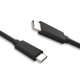 thumbnail image 1 of Cable de carga Cablelera USB tipo C a C de 2 m, negro, 60 W, 10 Gbps, 1 of 5