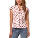 thumbnail image 1 of INSPIRE CHIC Blusa de Mujer para Regreso a Clases Lunares Lazo Cuello Volantes Manga Corta para Trabajar XL Blanco Rojo, 1 of 6