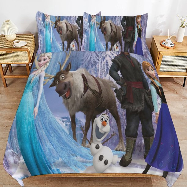 Frozen-Elsa Frozen-Elsa Bedding Set Sheet Set for Kids Adults,All Season Lightweight