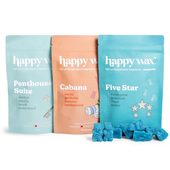 Ambientador Happy Wax Colección Hotel 170 g Cera de Soya en Forma de Osito