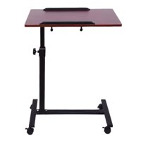 Homastti - Mesa Plegable Cama Enfermo Altura Ajustable Ruedas