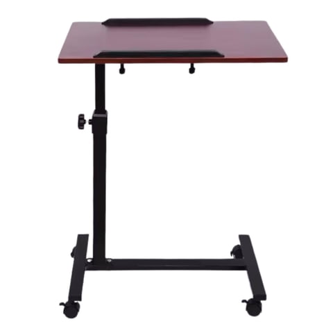 Homastti - Mesa Plegable Cama Enfermo Altura Ajustable Ruedas