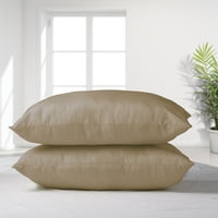 Masel - Set 2 Almohadas Premium Eco Colores 50X70 Beige