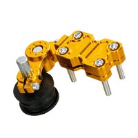 Ioensy - Ajustador De Cadena De Motocicleta Universal Premium De Alto Rendimiento, Guía De Tensor Amarilla