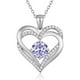 thumbnail image 1 of Collar Love Pendant Con Piedra De Nacimiento Plata, 1 of 3