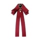 thumbnail image 4 of Cinta Pajarita Broche Corbata Cócteles Fiesta Graduación Bowknot Broche Pin Rojo, 4 of 5