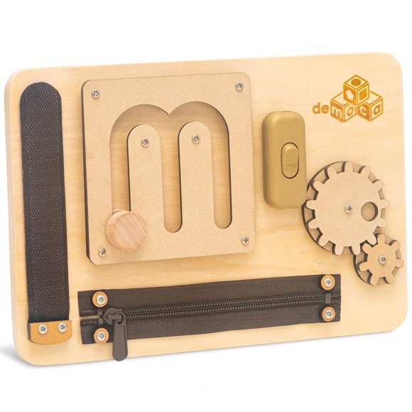 Busy Board DeMoca Premium Montessori para niños de 1 a 3 años