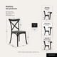 thumbnail image 4 of Pack 2 Sillas Comedor Terraza Apilables Polipropileno Modernas Crossback Negras, 4 of 8