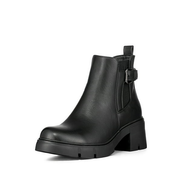 Botin Casual Mujer Vintage Tacon Grueso Elegante Weide QBM19