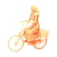 thumbnail image 1 of Figuras De Personas En Miniatura Sin Pintar A Escala 1/87 Para Chica En Bicicleta De Escena En Miniatura, 1 of 5