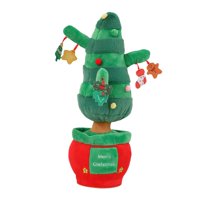 Magideal - Juguete De Peluche Navideño, Juguete Interactivo Para Bailar Con Música Para Niñas Y Niños, Muñeco Eléctrico Que Repite Lo Que Dices, Juguete Parlante Árbol