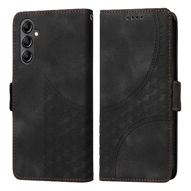 Carcasa FOXDOCK Samsung Galaxy A15 de cuero PU, diseño acolchado clásico, protección contra caídas y rayones