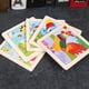 thumbnail image 4 of 11*11cm/4.33*4.33in 1pcs Wooden Jigsaw Puzzles, Children's Animal Puzzles Educational Early Education Cartoon Plane Jigsaw Puzzle Toys, For Children Kids, 4 of 5