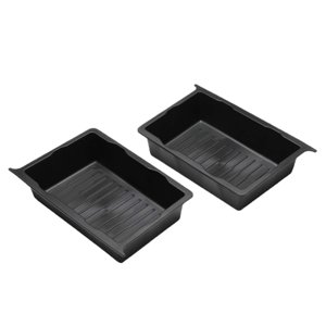 Ioensy - 2 Piezas Debajo Del Asiento Caja De Almacenamiento Accesorios Organizadores Para Tesla Model Y