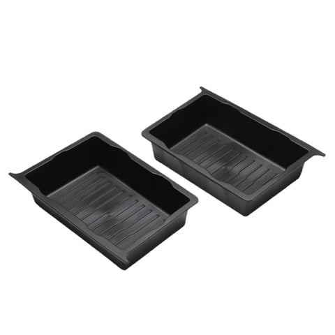 Ioensy - 2 Piezas Debajo Del Asiento Caja De Almacenamiento Accesorios Organizadores Para Tesla Model Y