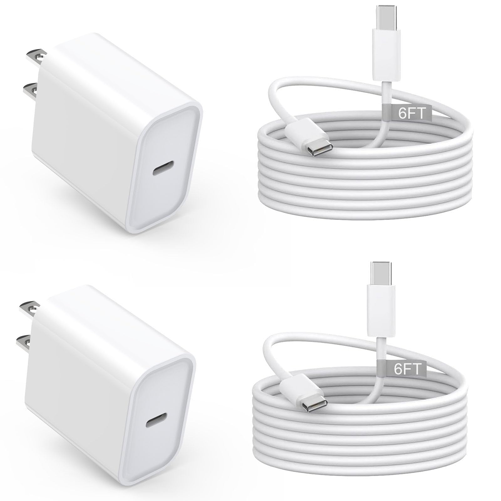 Cargador Usb C Nuinno De 20 W De Carga Rápida Para Iphone 16/15