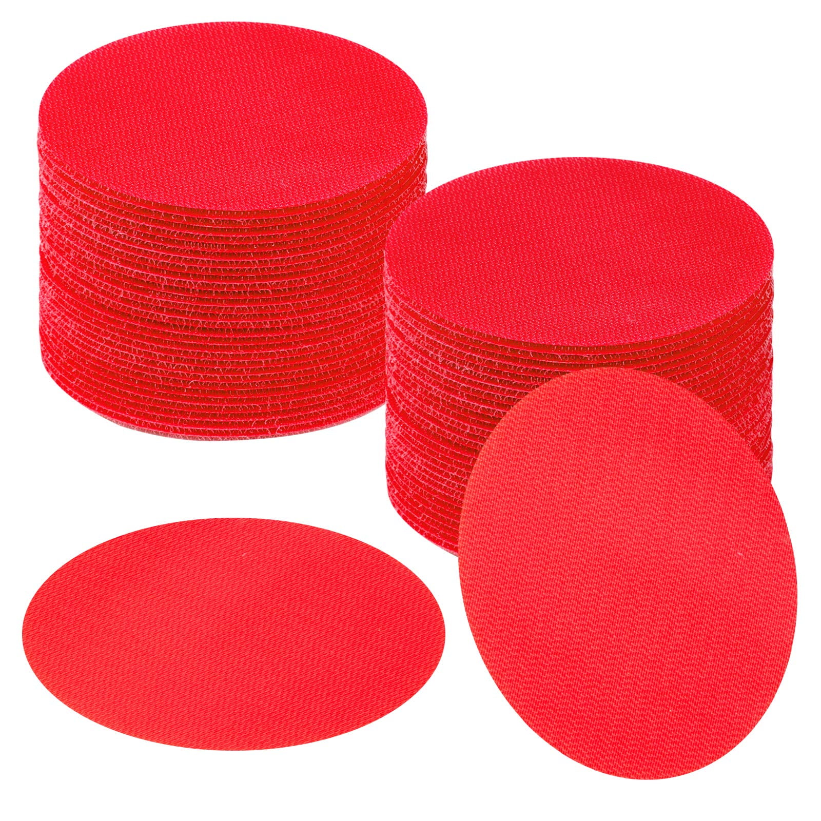 Marcadores Para Alfombra Ikayas De 48 Piezas, Rojos, Círculos De 10 Cm