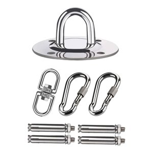 Bothyi - Hamaca Kit Colgante Yoga Gancho Techo Silla Montaje Gimnasio