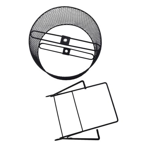 Magideal - Rueda De Ejercicio De Para Hámster De Hierro, Rueda Silenciosa Para Correr Con Conejillo De Indias, Antideslizante Para Ratón Rata Gerbil Con , Los 21X15X23Cm