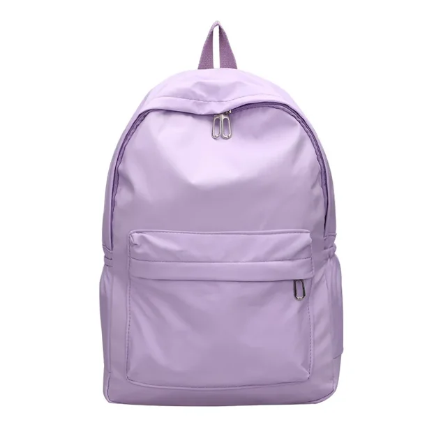 Student Solid Color Bookbag New High Quality Waterproof Nylon Women School Backpack for Teenage Girls Female Travel Bag