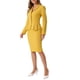 thumbnail image 4 of INSPIRE CHIC Conjunto de Traje de Falda de 2 Piezas para Mujer Blazer Peplum Falda Lápiz de Cintura Alta Conjunto de Trabajo Amarillo M, 4 of 6