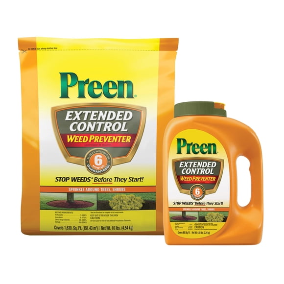 Preen Extended Control Preventor de malezas por 6 meses, 6.7 kg