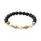 thumbnail image 3 of Pulsera de cuentas luminosas Pulsera con dijes Pulsera elástica decorativa Brazalete de joyería para regalos de cumpleaños Joyería para niñas Novio Amarillo y verde, 3 of 5