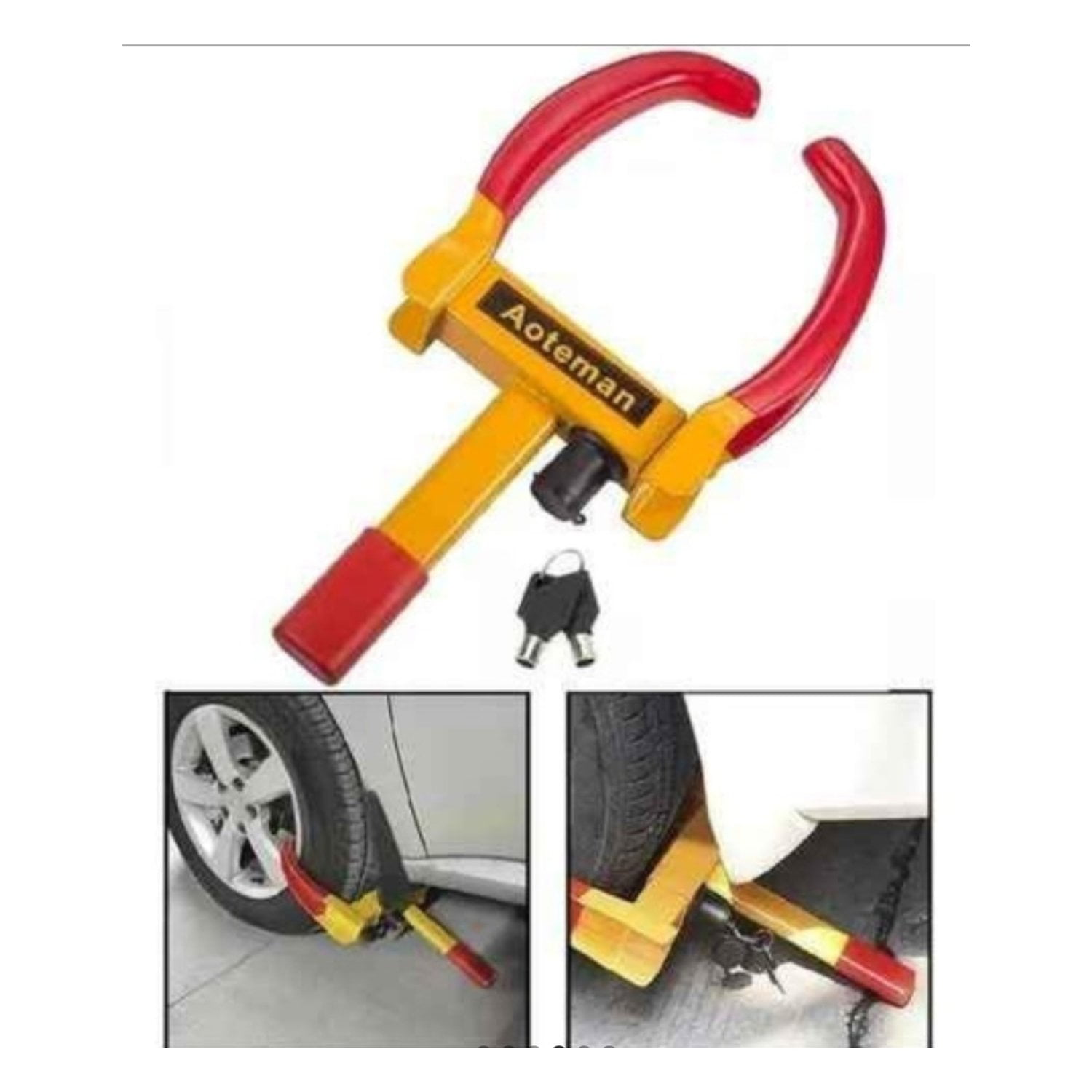 Genérico - Traba Rueda Pitbull Para Autos- Camioneta Y Camiones