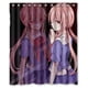 thumbnail image 1 of Cortina de ducha de Mirai Nikki Future Diary Gasai Yuno, juego de cortinas de baño con ganchos, tamaño 60 x 72 pulgadas, 1 of 3
